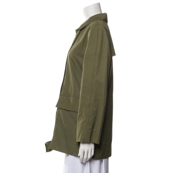 Sandro Utility Jacket Army Green Embroidered Size Small - Picture 3 of 11